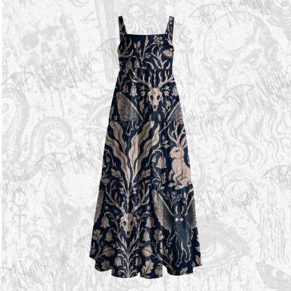 Cryptids Wide Straps Maxi Dress