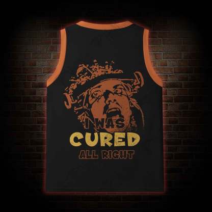 I was Cured All Right Vintage Mesh Jersey Tank Top