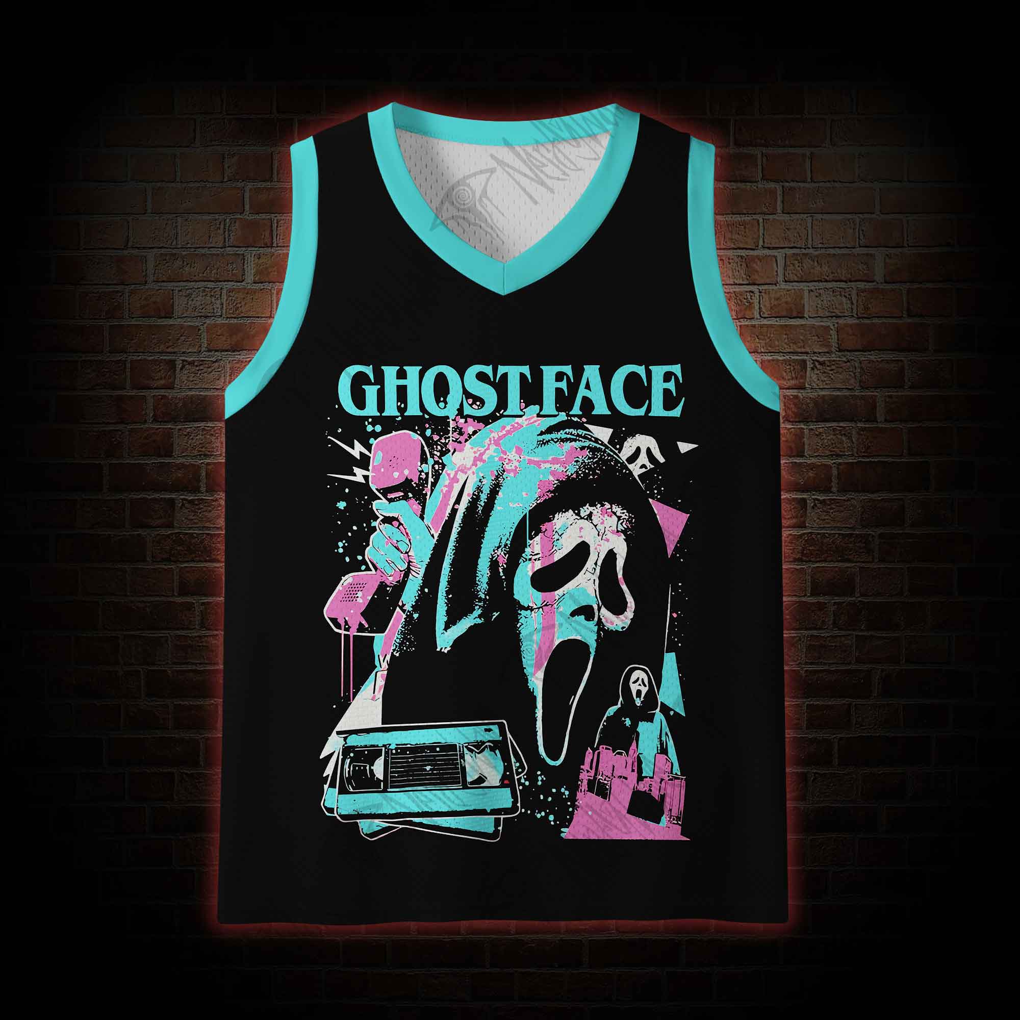 What's Your Favortie Scary Movie? Horror Mesh Jersey Tank Top