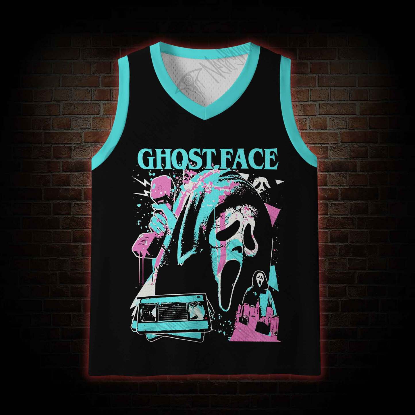 What's Your Favortie Scary Movie? Horror Mesh Jersey Tank Top