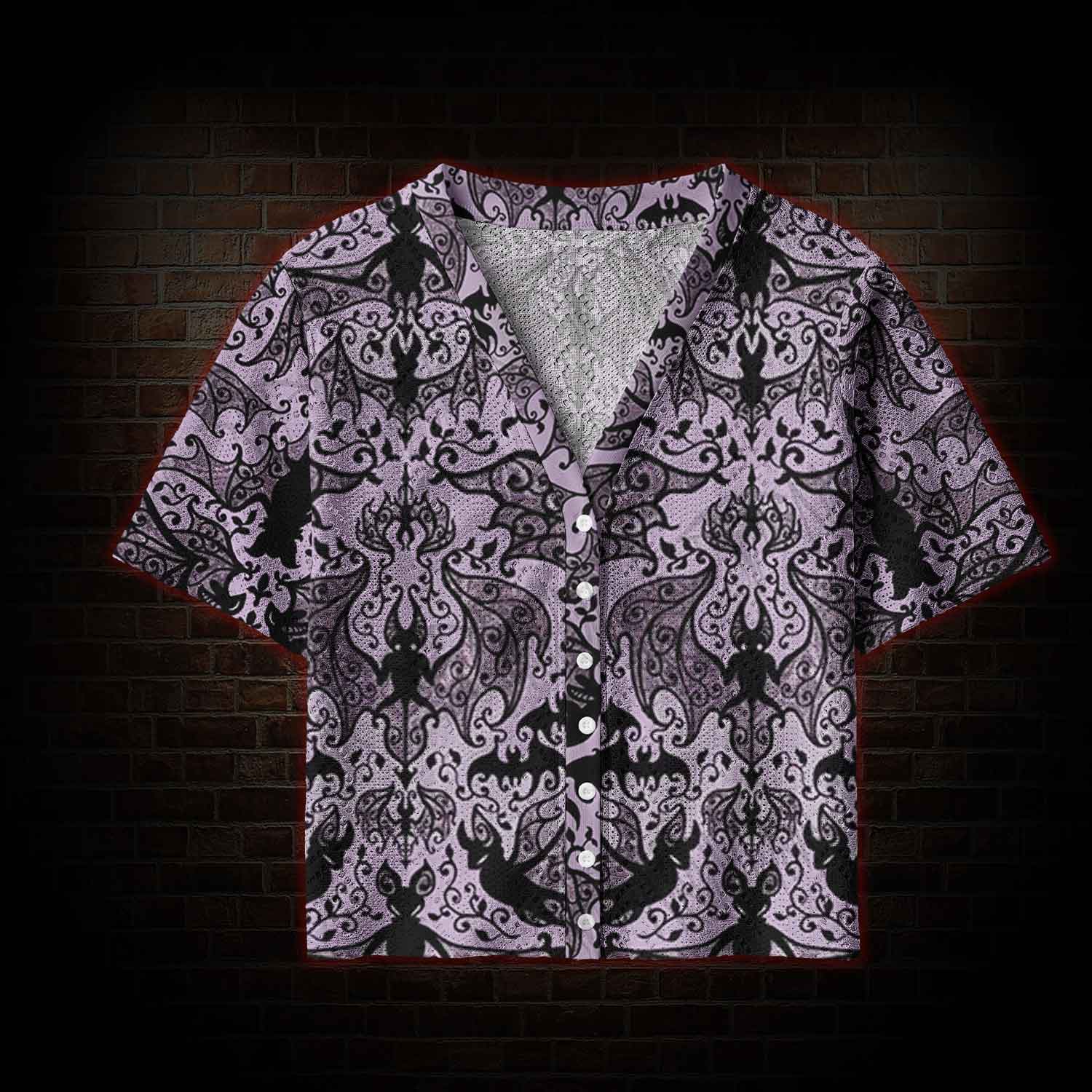 Gothic Bat Pointelle Cardigan