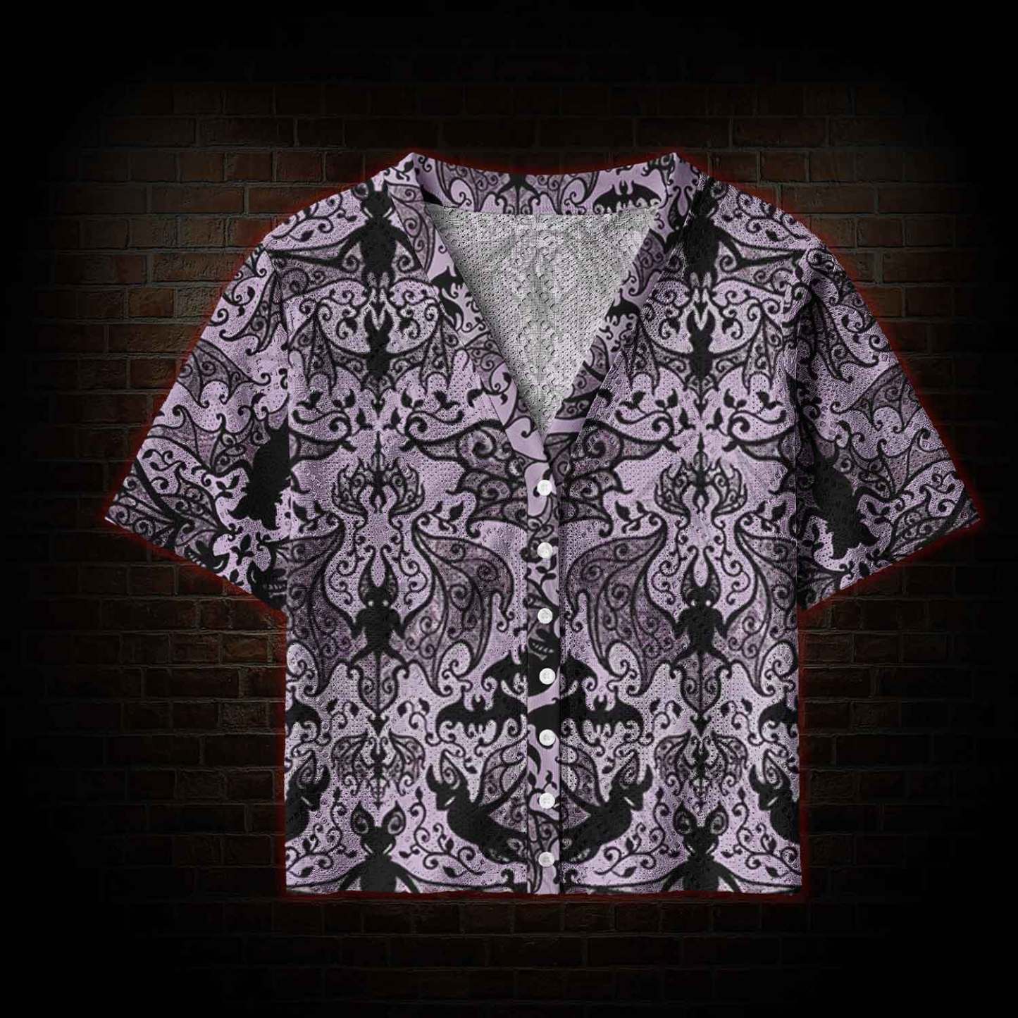 Gothic Bat Pointelle Cardigan