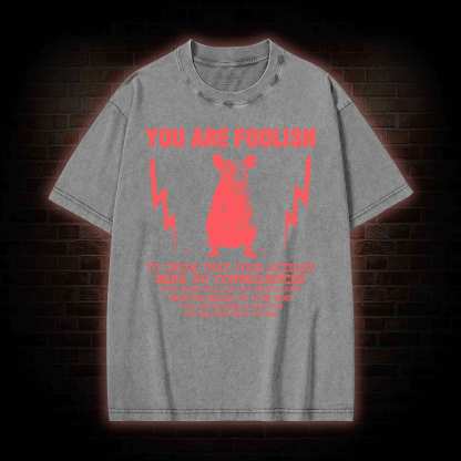 You Are Foolish Washed T-shirt