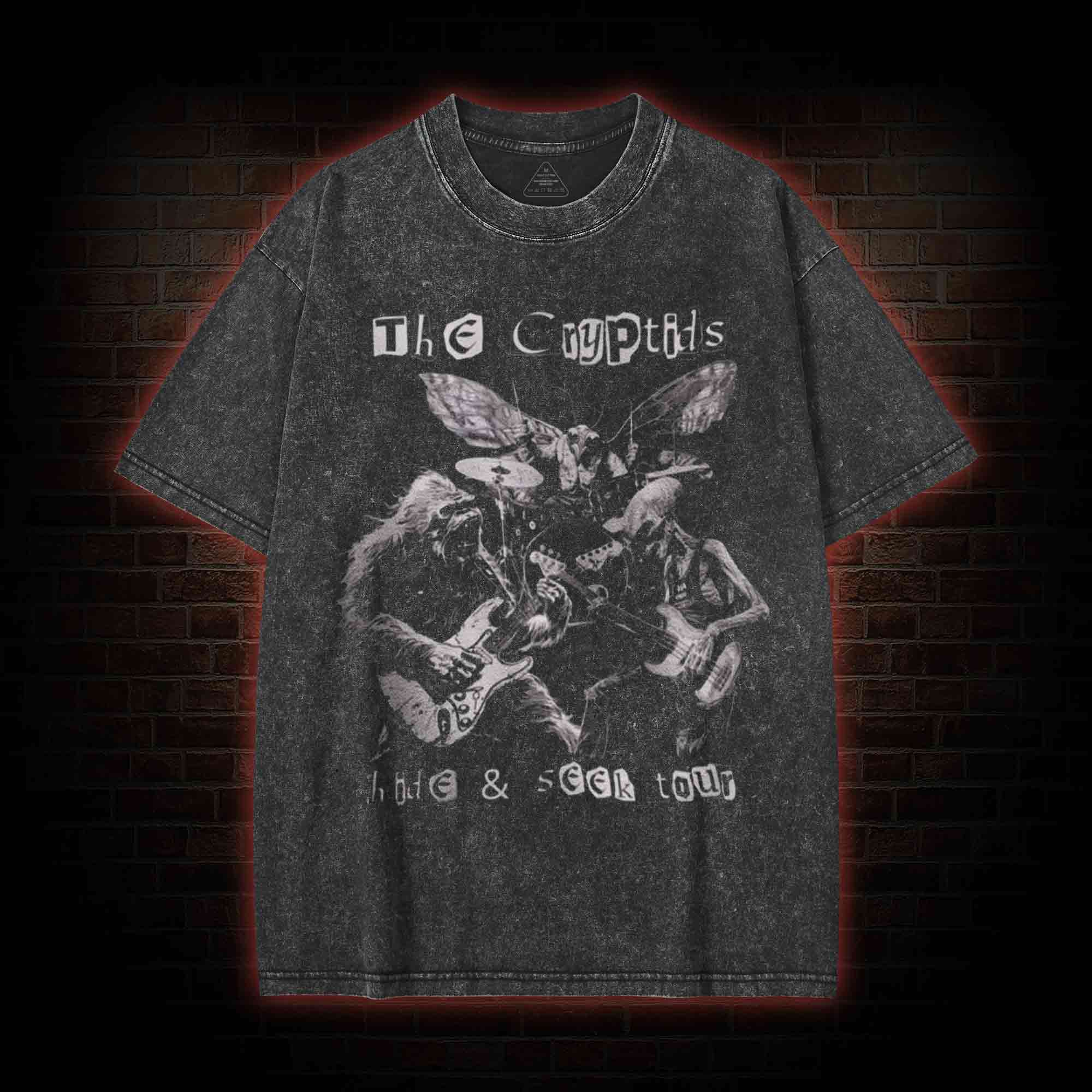 5606 Cryptids Hide & Seek Tour Washed T-shirt