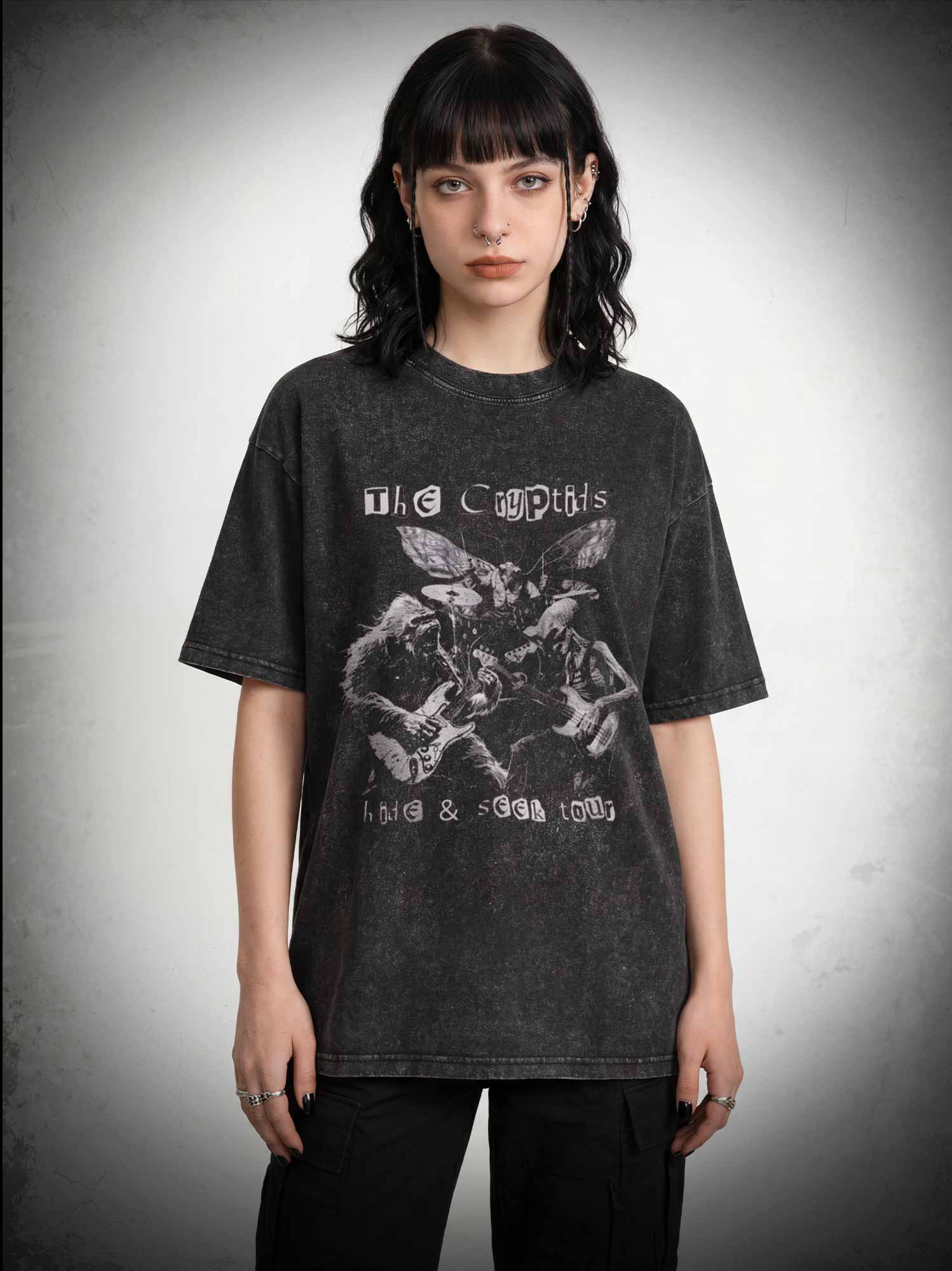 5606 Cryptids Hide & Seek Tour Washed T-shirt
