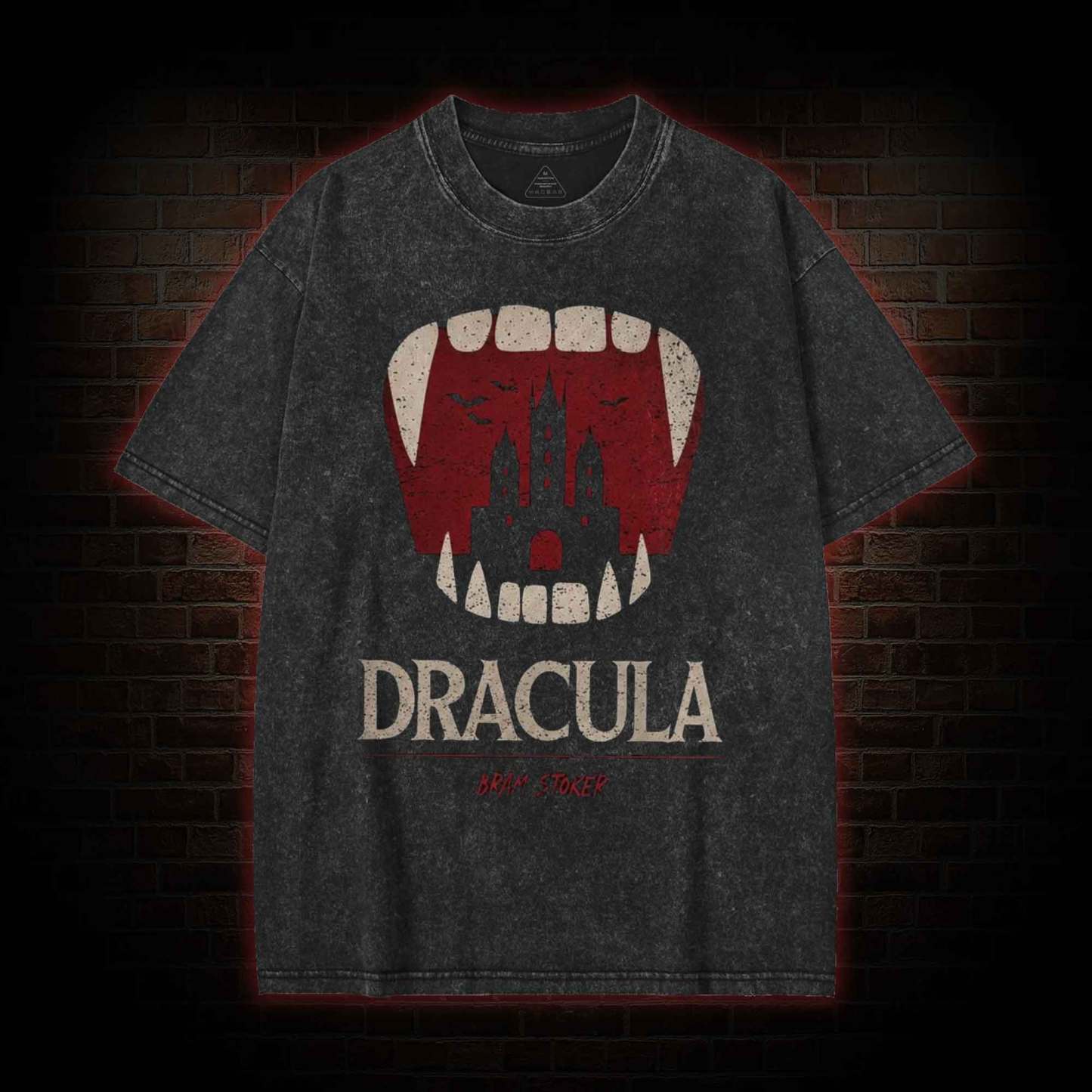 5608 Dracula Book Washed T-shirt
