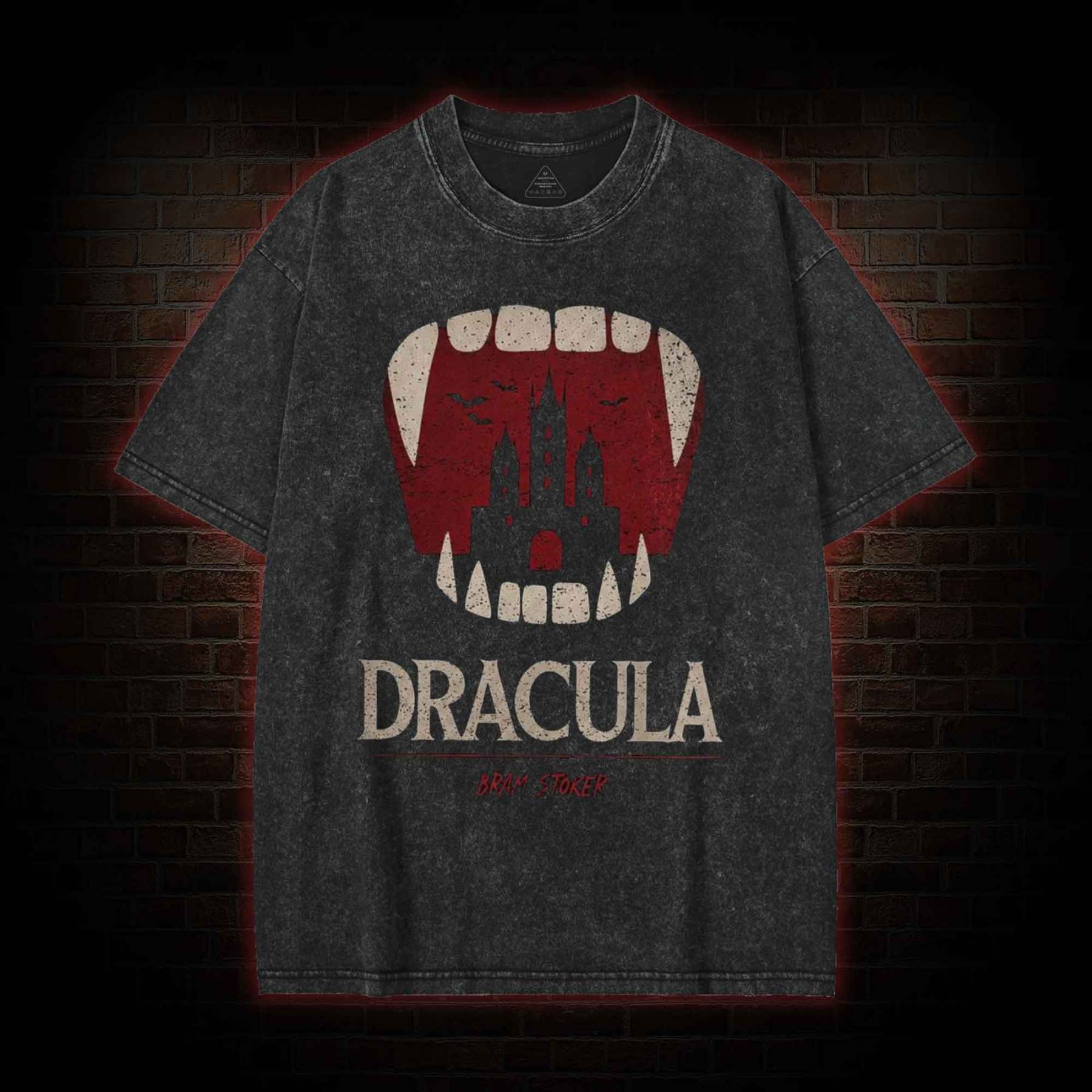 5608 Dracula Book Washed T-shirt
