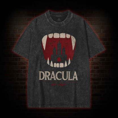 5608 Dracula Book Washed T-shirt
