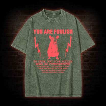 You Are Foolish Washed T-shirt