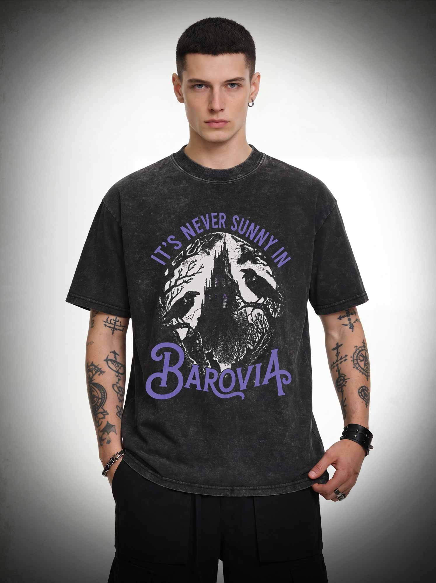 5614 Its Never Sunny in Barovia Washed T-shirt