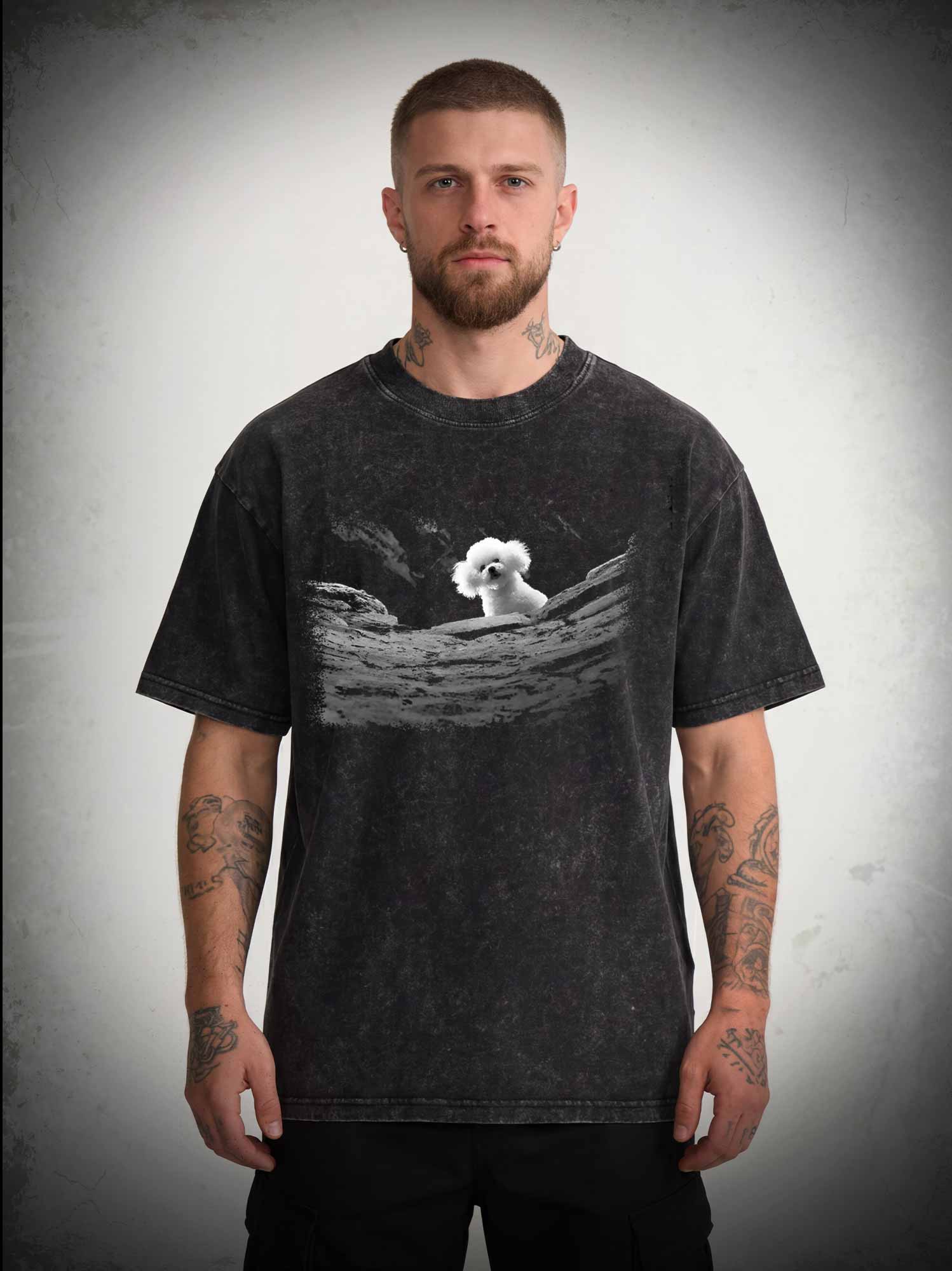 5618 Precious Dog Washed T-shirt