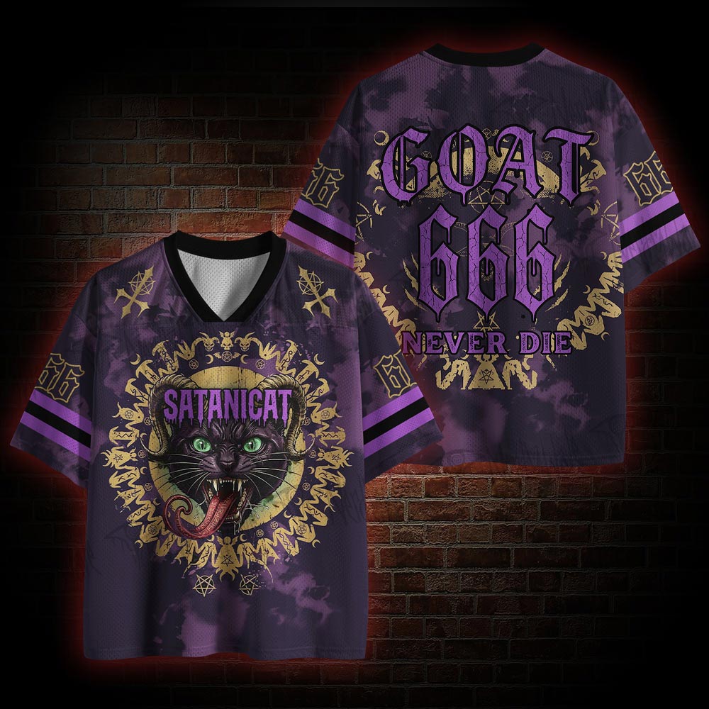 1445-Sataniccat 666 Mesh Jersey