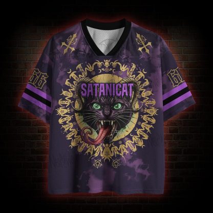 1445-Sataniccat 666 Mesh Jersey