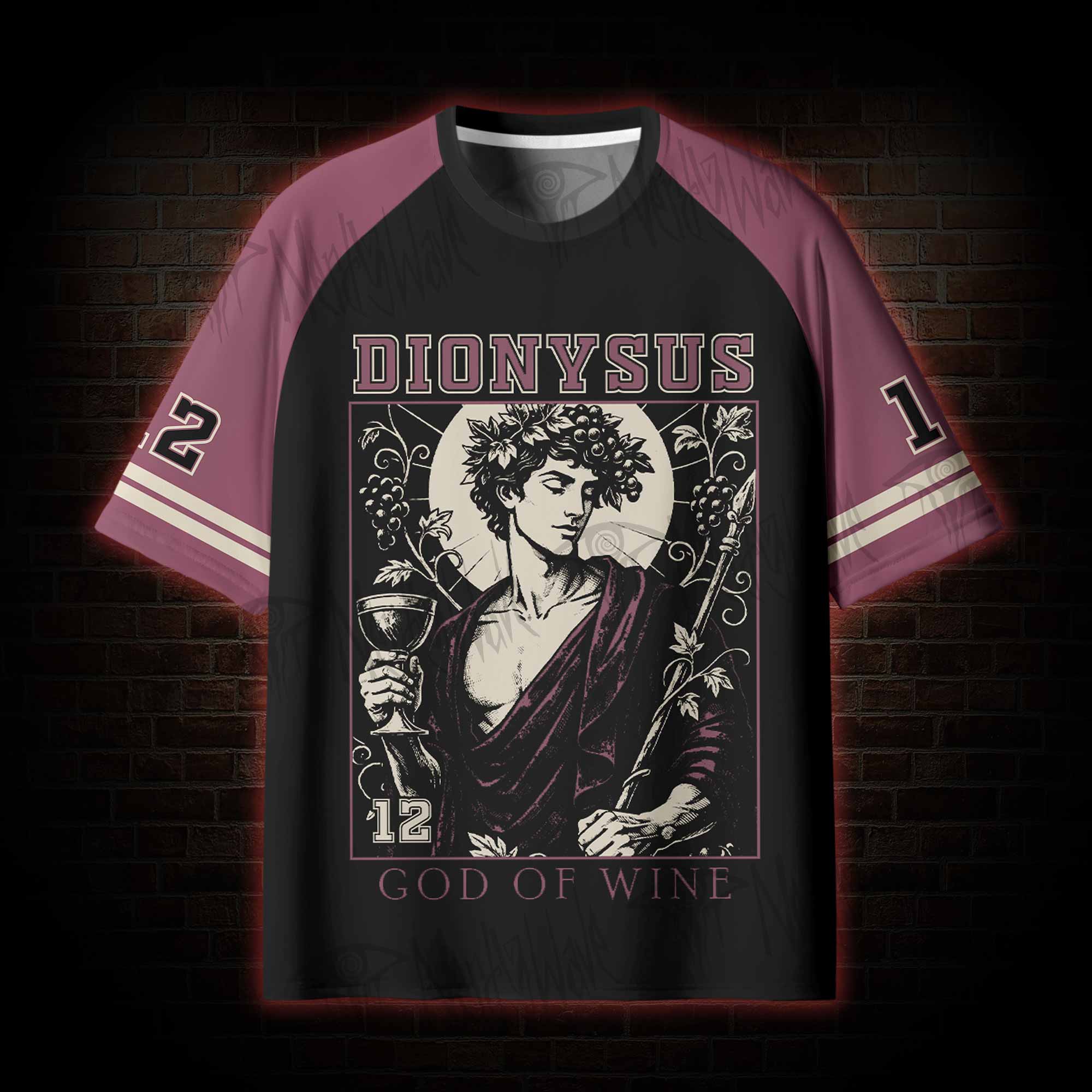 God of Wine Greek mythology Jersey Quick-drying T-shirt