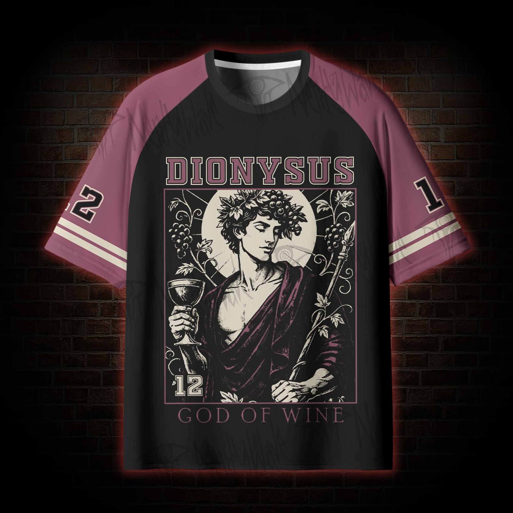God of Wine Greek mythology Jersey Quick-drying T-shirt