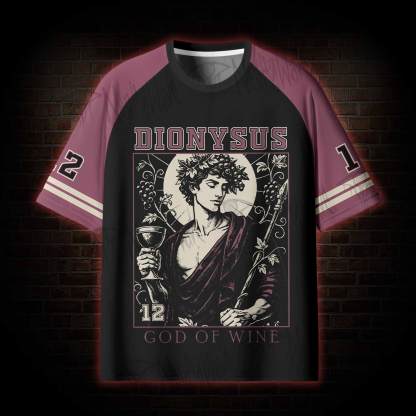God of Wine Greek mythology Jersey Quick-drying T-shirt