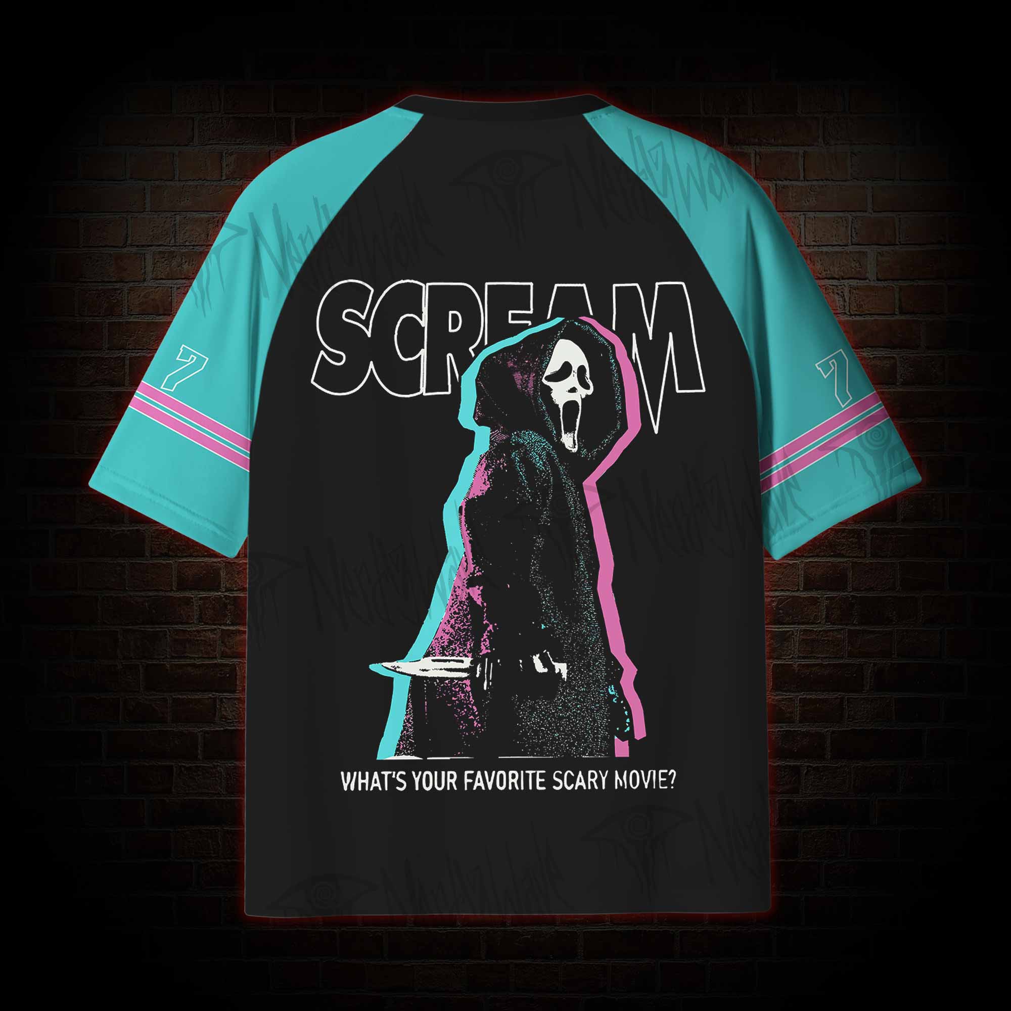 What's Your Favortie Scary Movie? Horror Jersey Quick-drying T-shirt