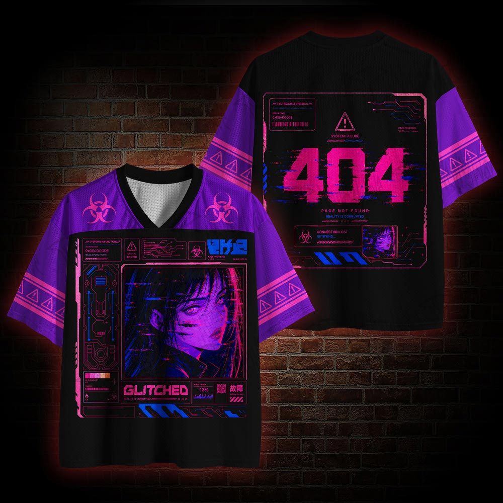 Glitched Mesh Jersey