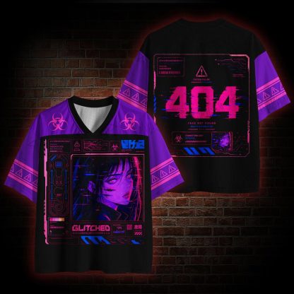 Glitched Mesh Jersey