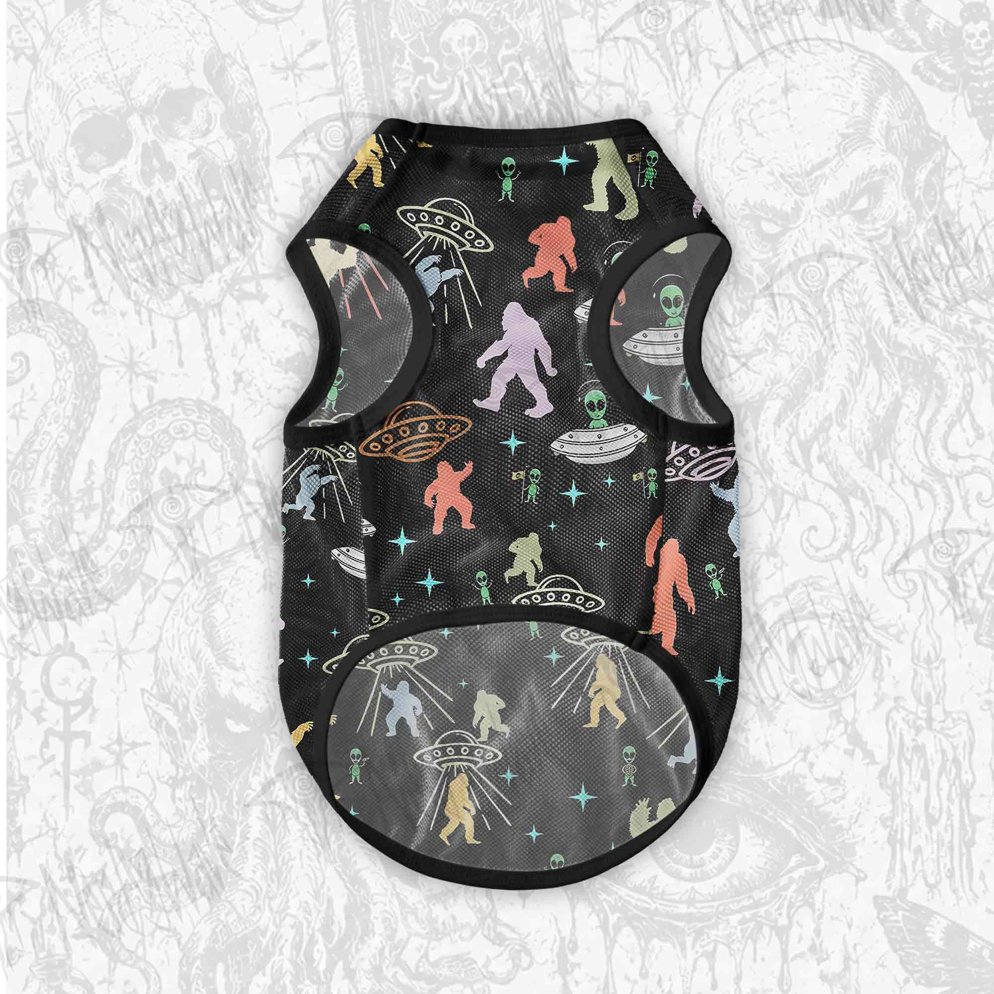 Bigfoot and Alien Party Pet Jersey