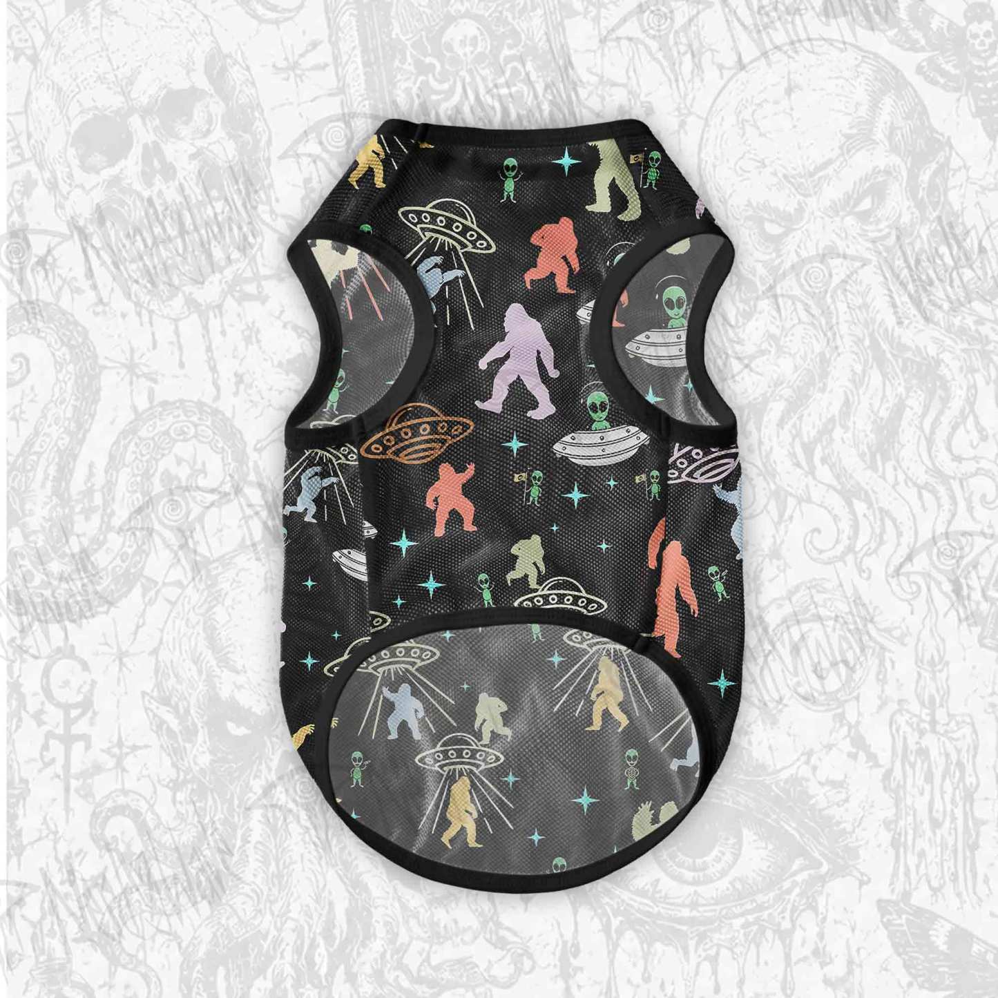 Bigfoot and Alien Party Pet Jersey