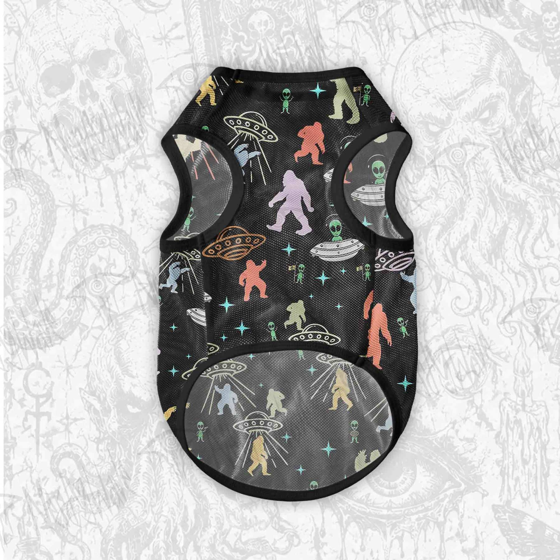 Bigfoot and Alien Party Pet Jersey