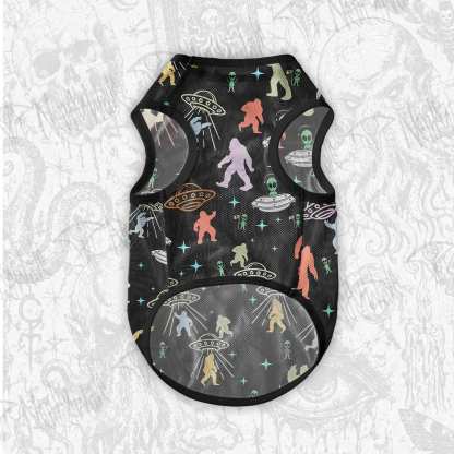 Bigfoot and Alien Party Pet Jersey