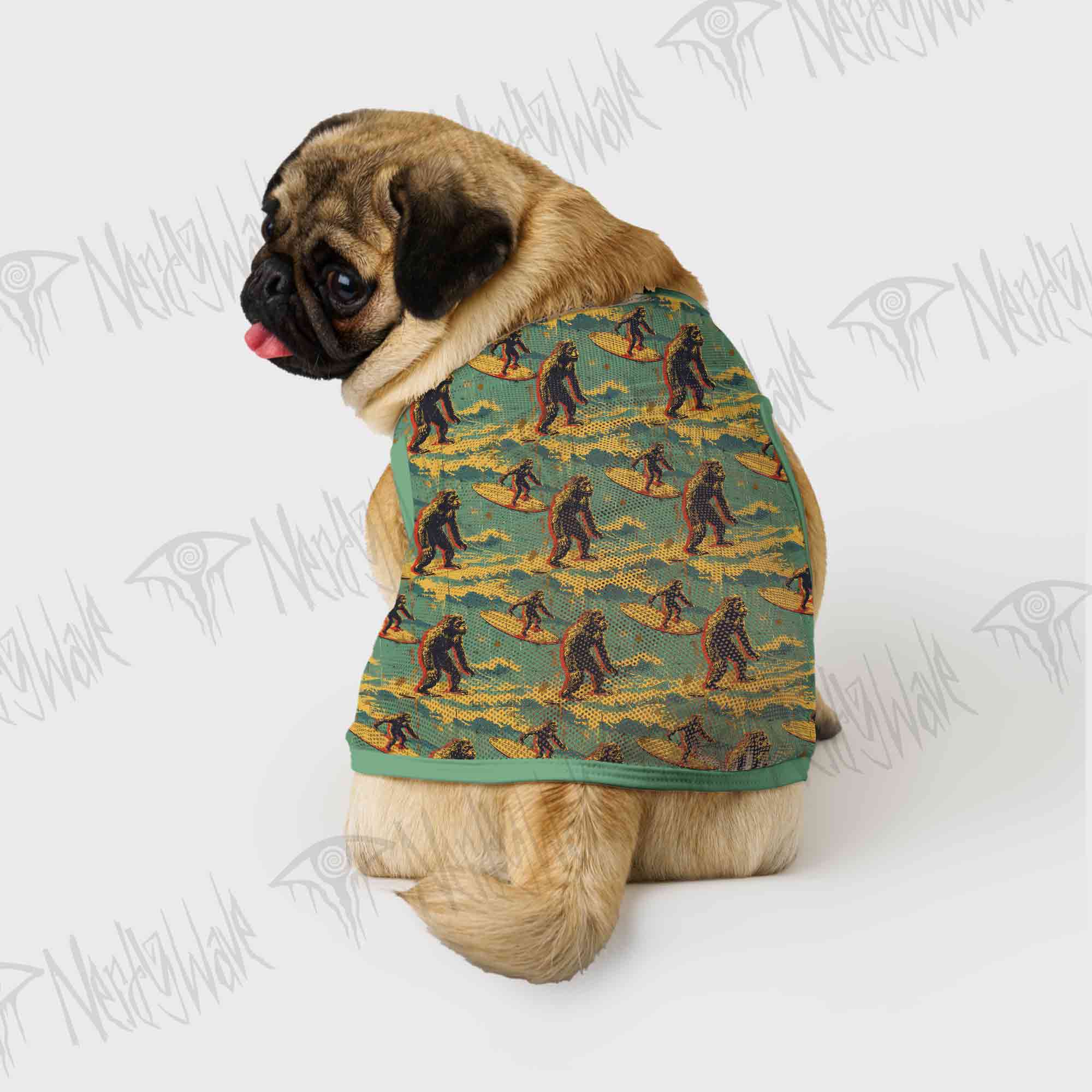 Bigfoot Surfing Pet Jersey