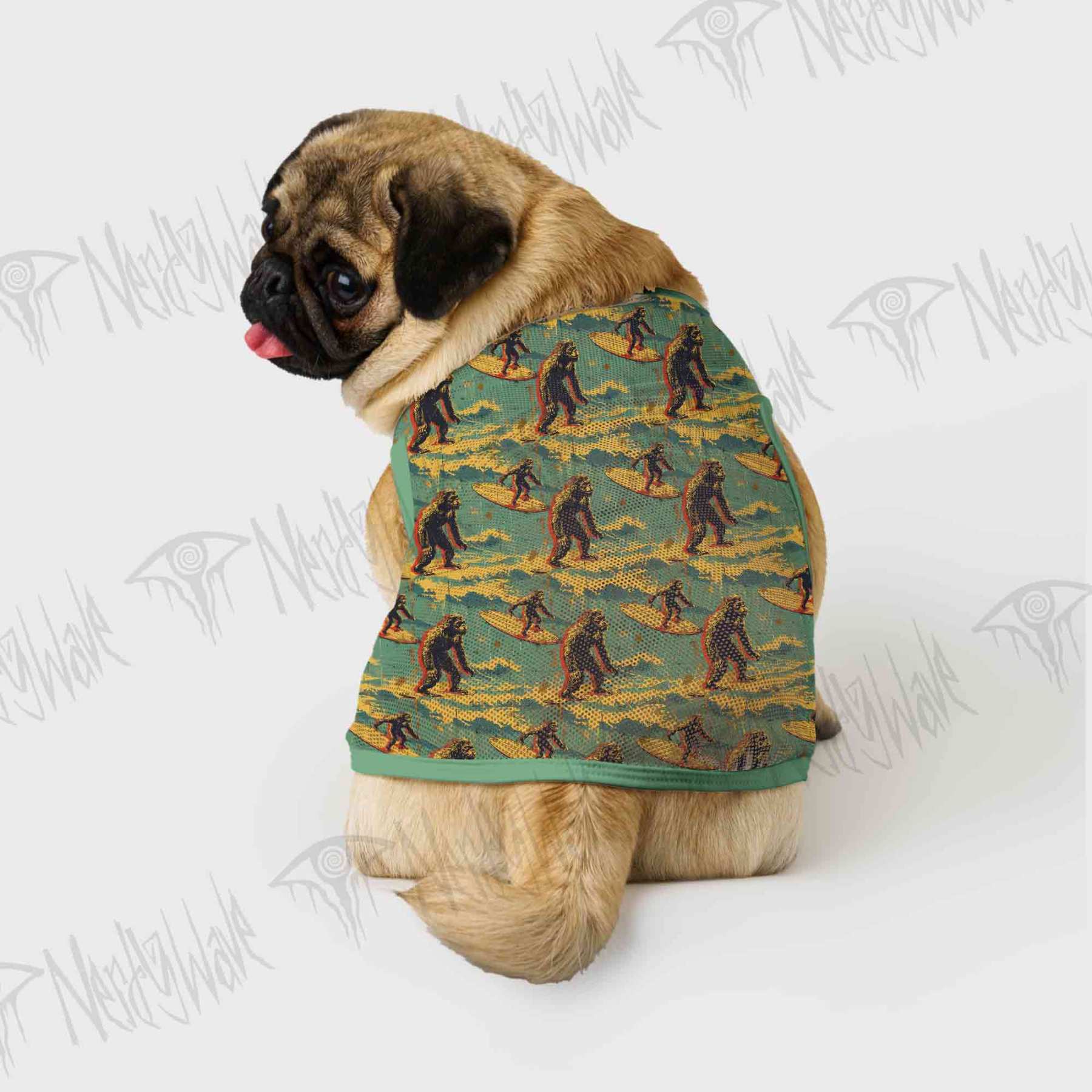 Bigfoot Surfing Pet Jersey