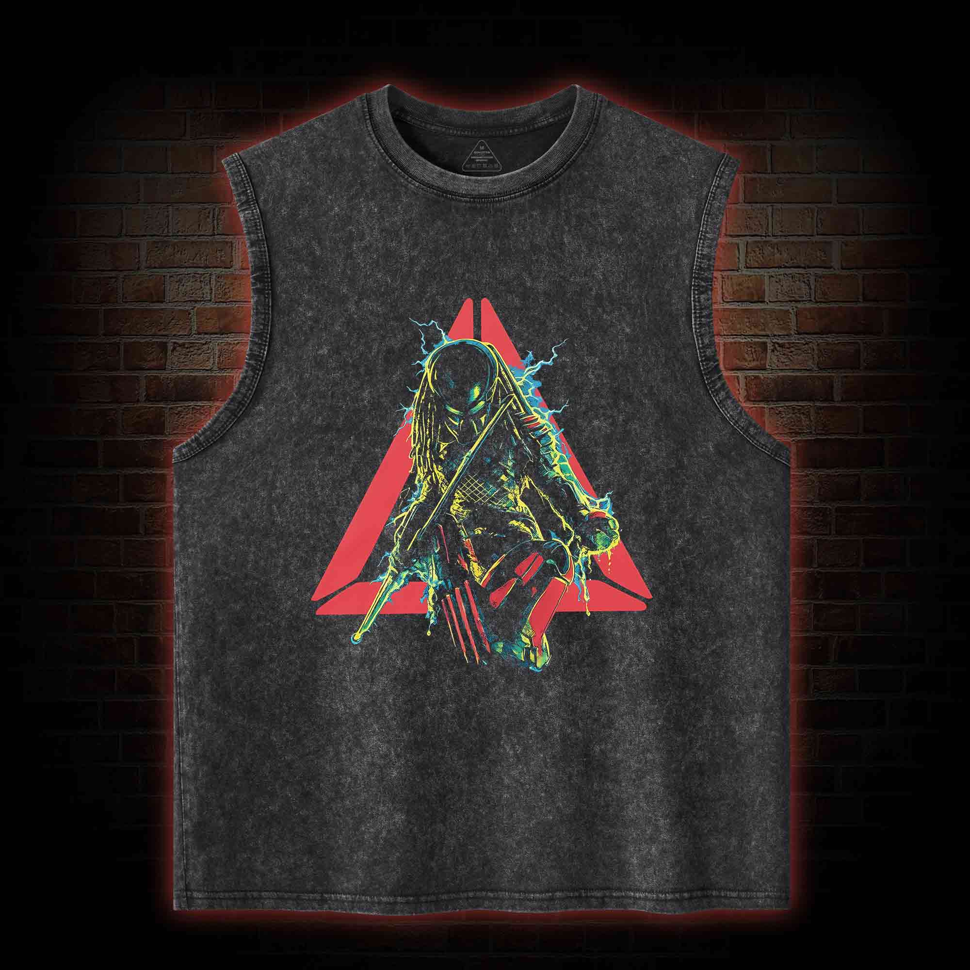 Retro Cult Alien Hunter Washed Tank Top