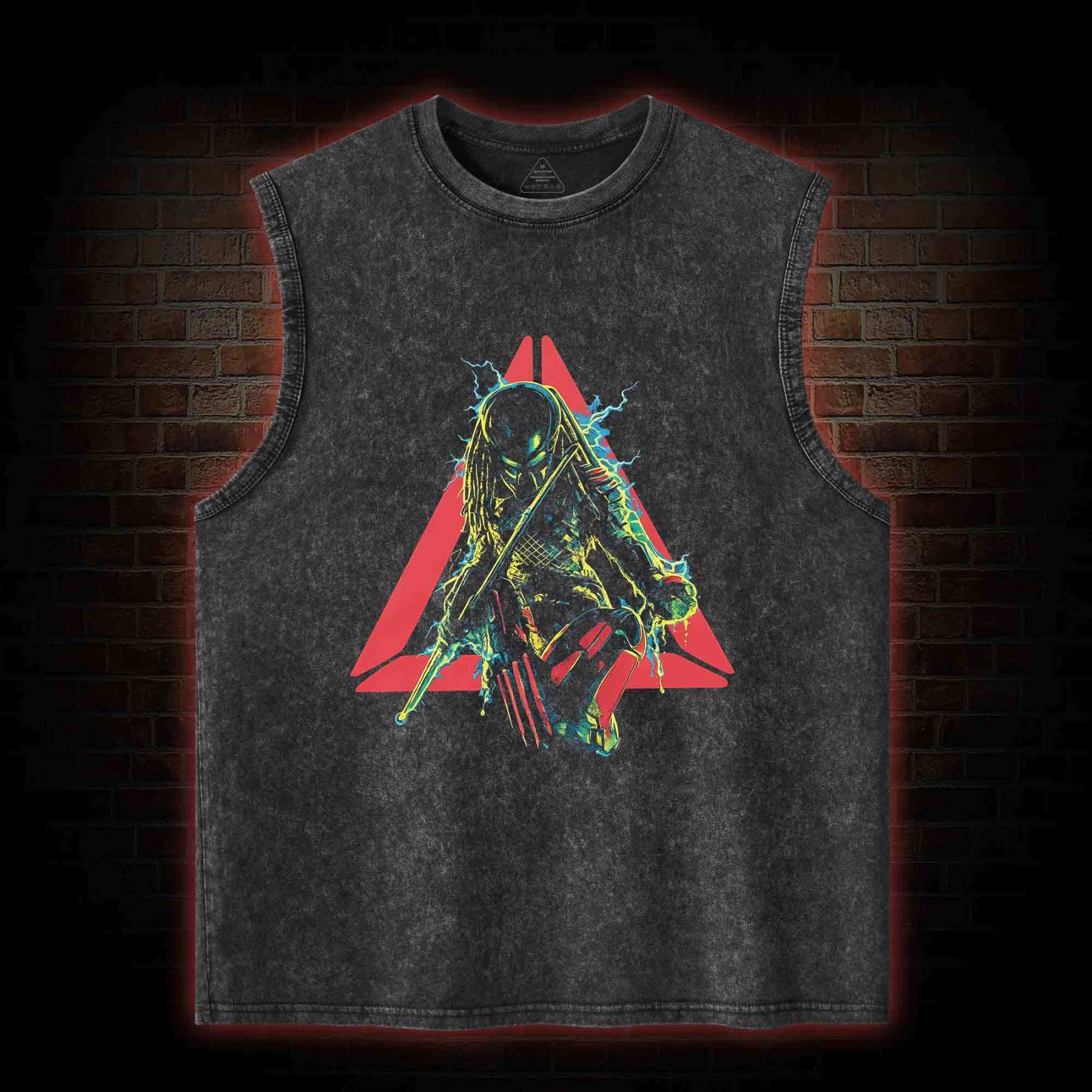 Retro Cult Alien Hunter Washed Tank Top