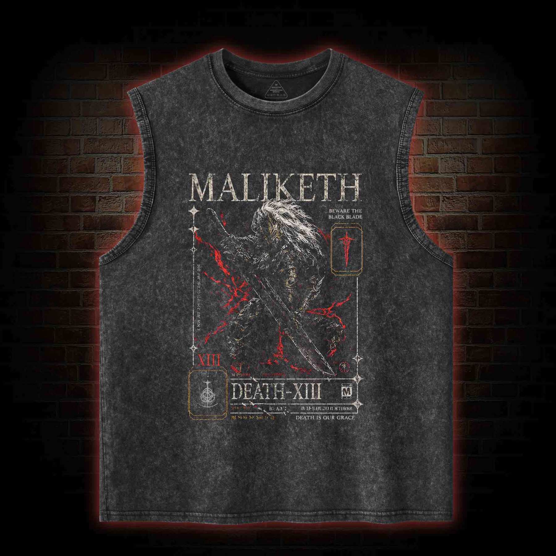 Death is Our Grace Washed Tank Top