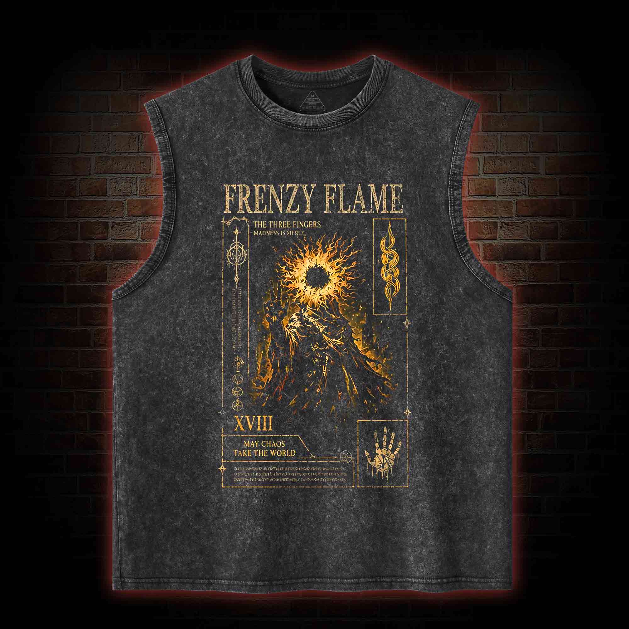 May Chaos Take The World Washed Tank Top