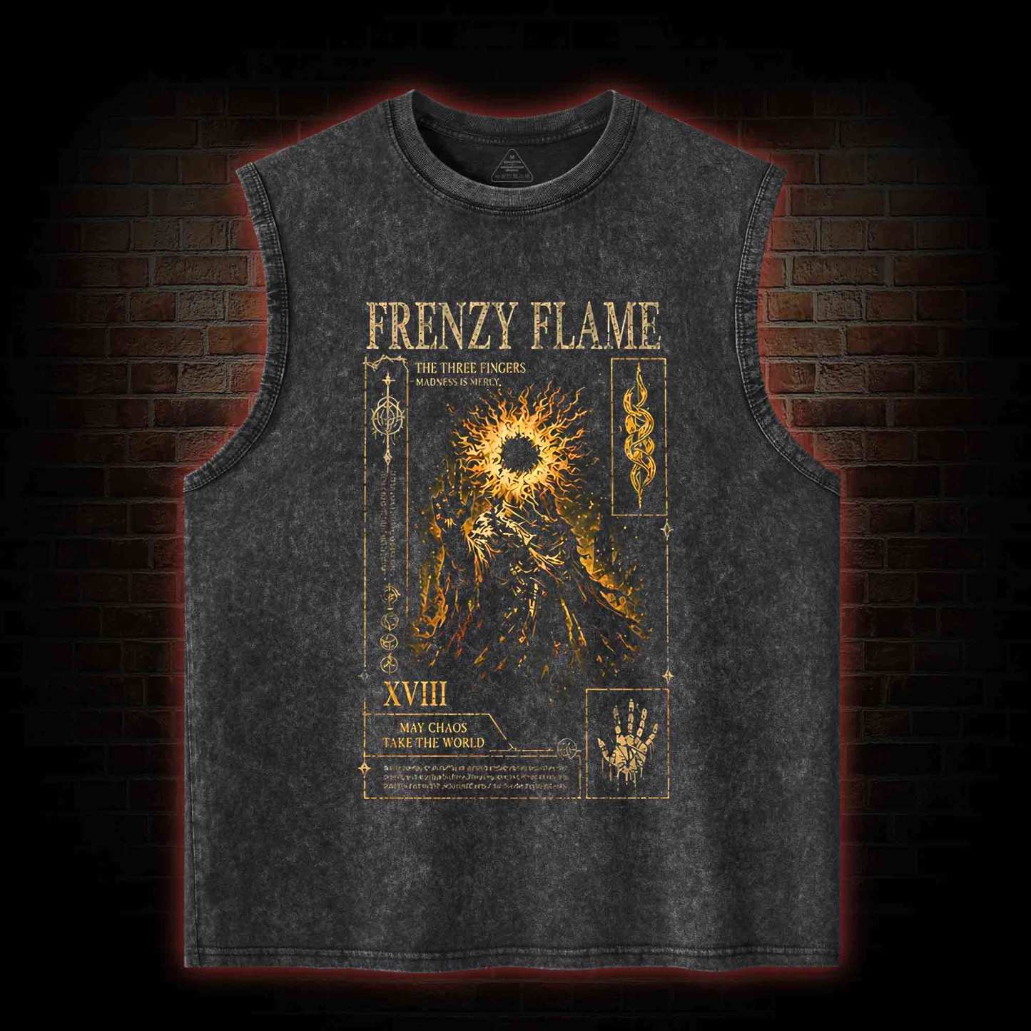 May Chaos Take The World Washed Tank Top