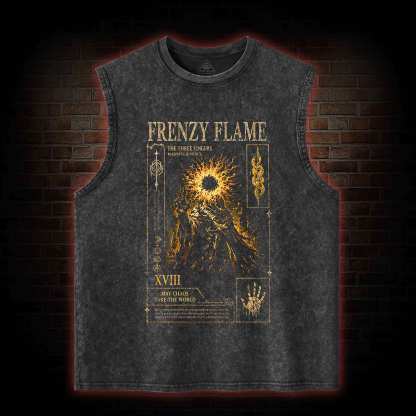 May Chaos Take The World Washed Tank Top