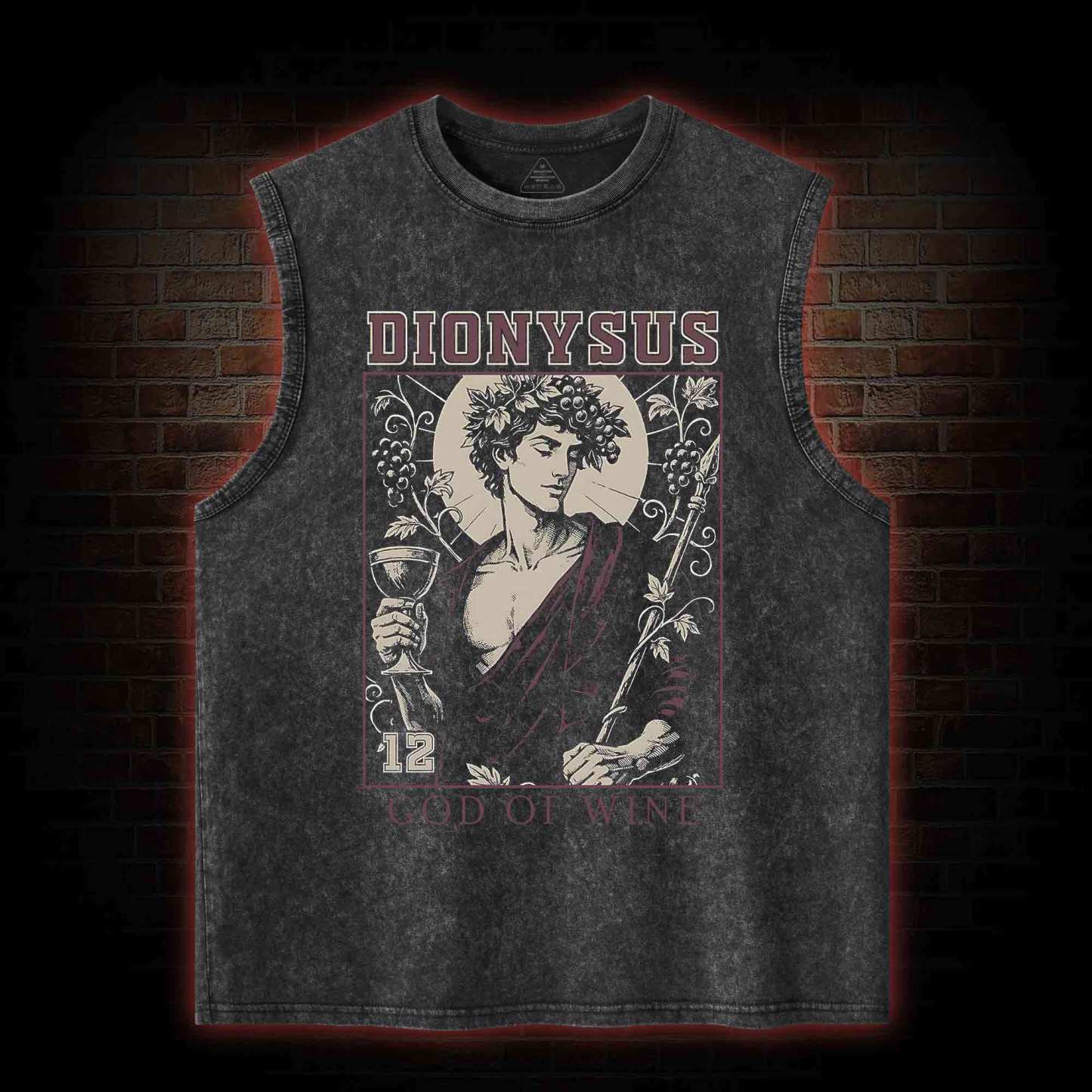 God of Wine Greek mythology Washed Tank Top