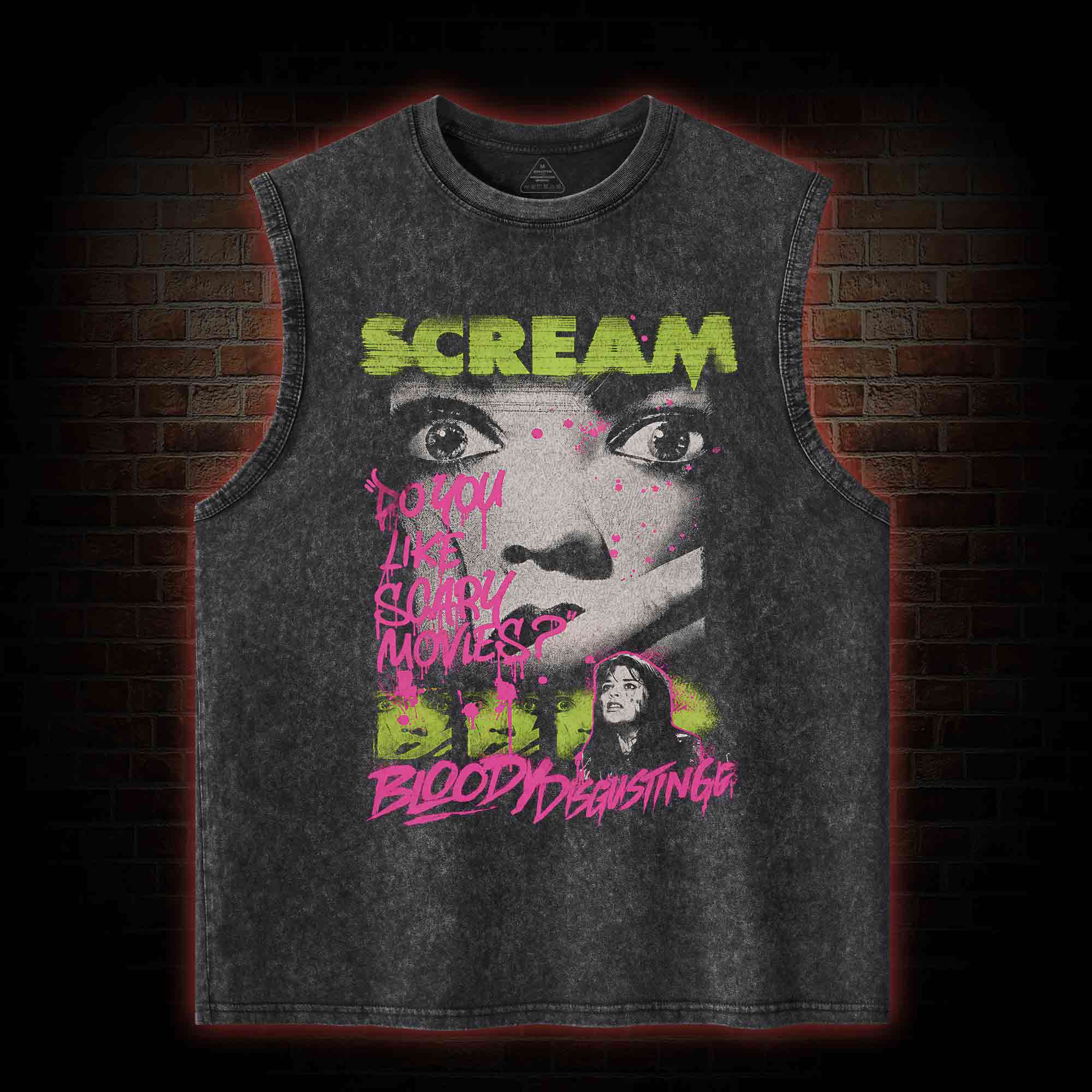 Do You Like Scary Movies Washed Tank Top