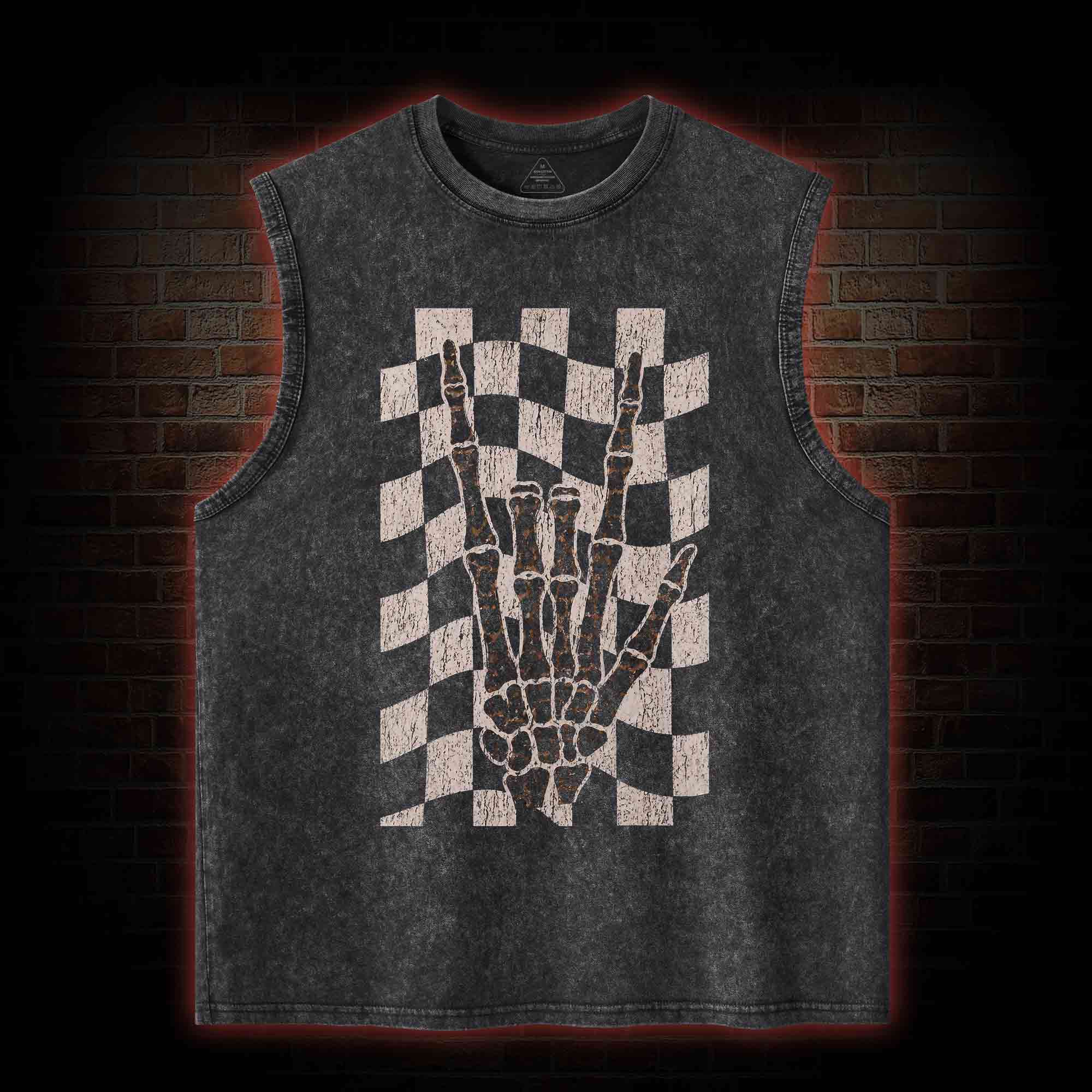 Skeleton Hand Washed Tank Top