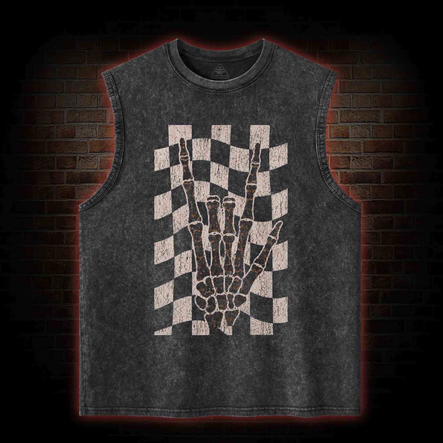 Skeleton Hand Washed Tank Top