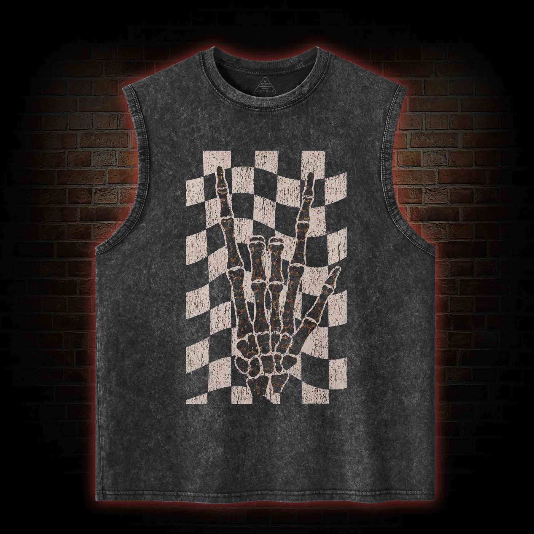Skeleton Hand Washed Tank Top