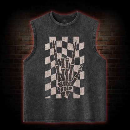 Skeleton Hand Washed Tank Top