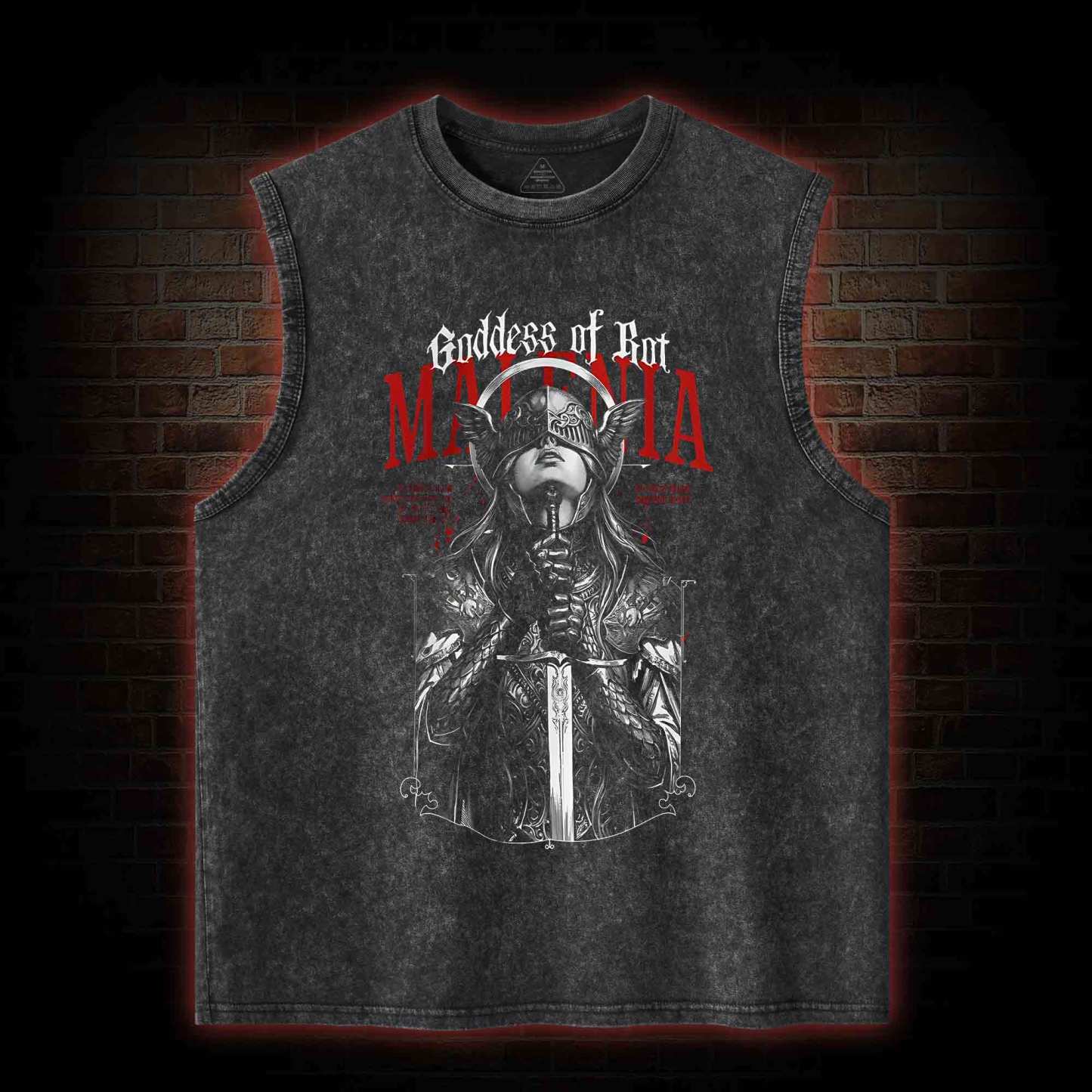 Goddess of Rot Washed Tank Top