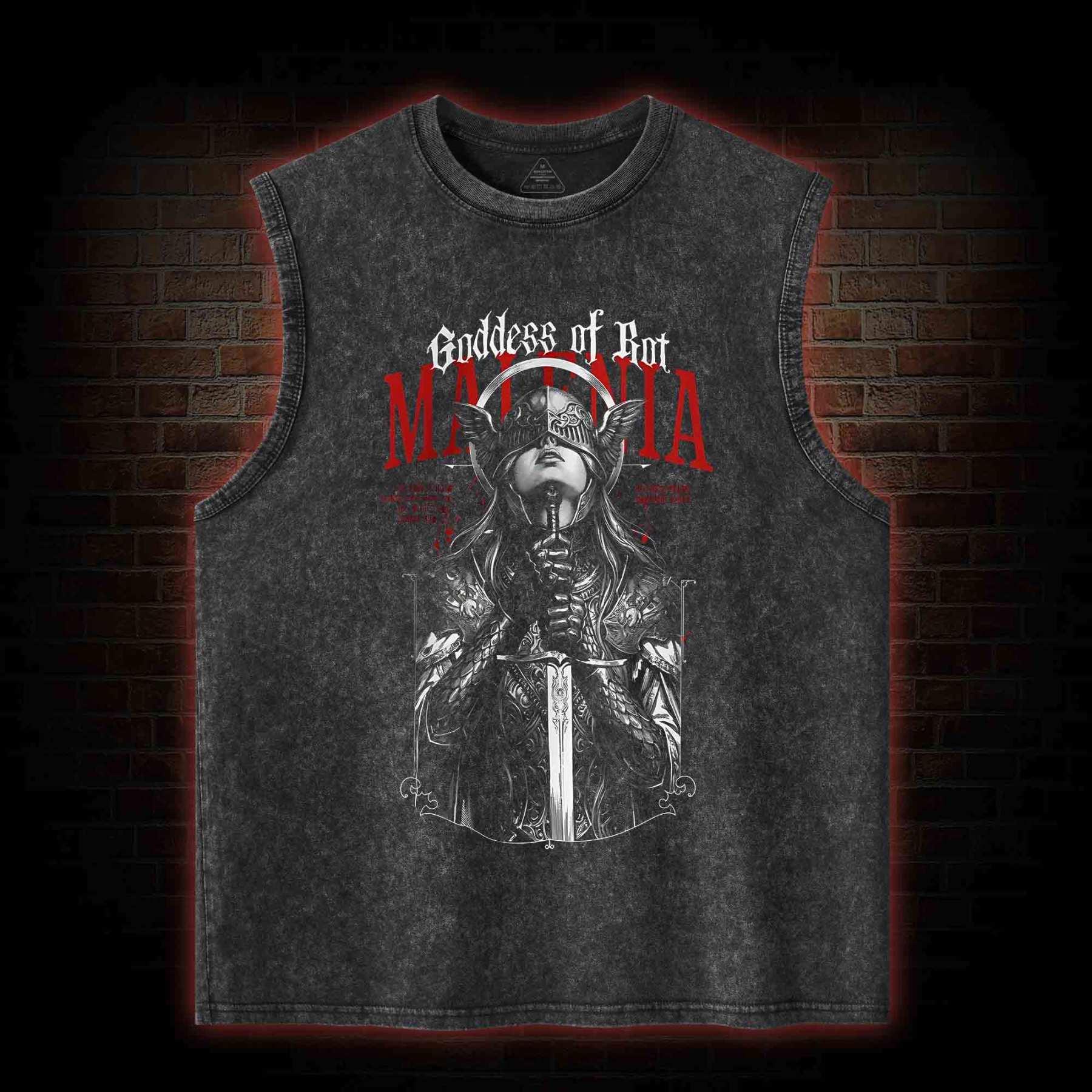 Goddess of Rot Washed Tank Top