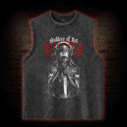 Goddess of Rot Washed Tank Top