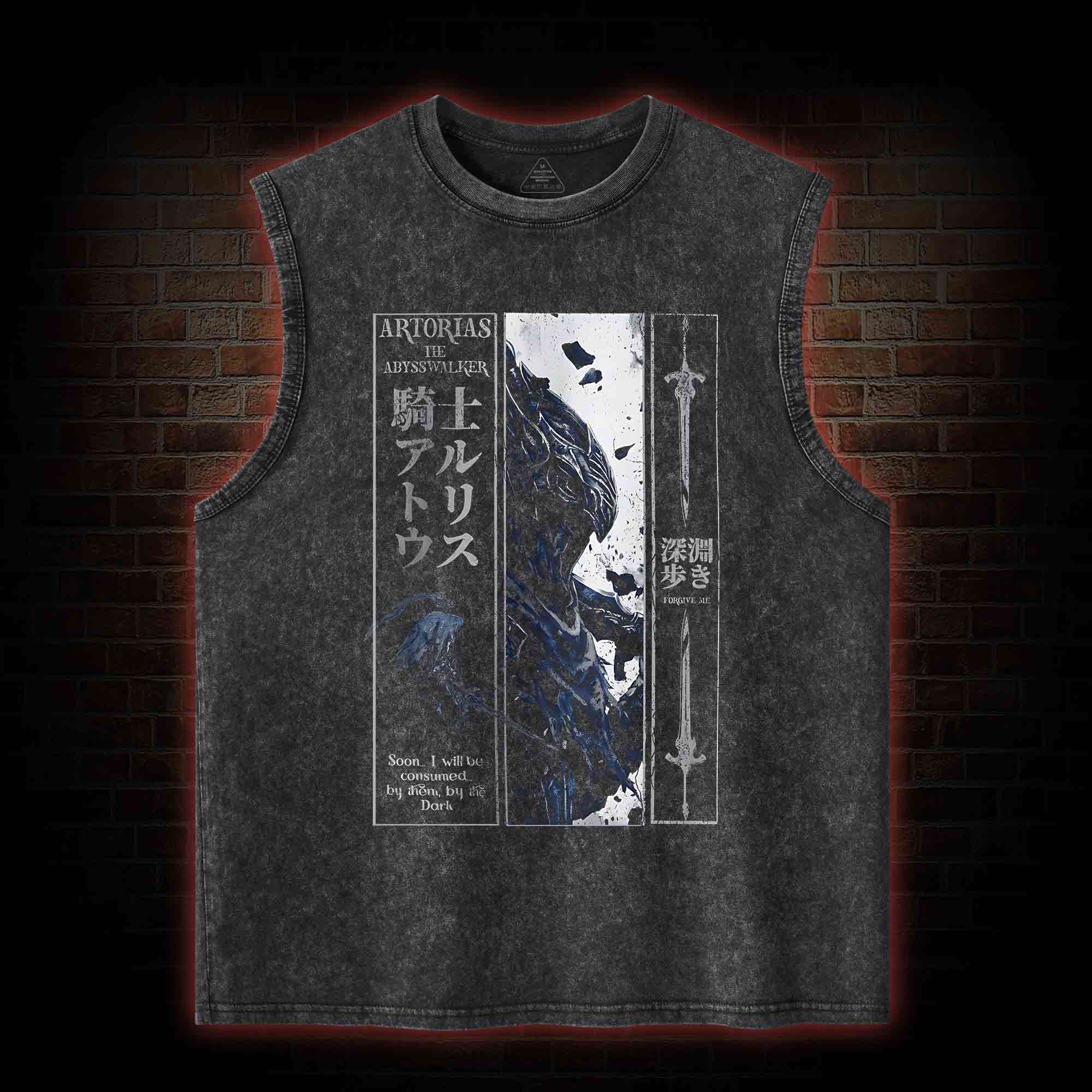 The Abysswalker Forgive Me Washed Tank Top