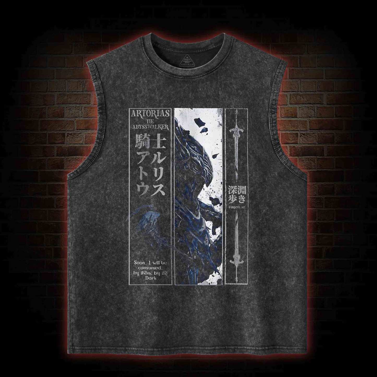 The Abysswalker Forgive Me Washed Tank Top