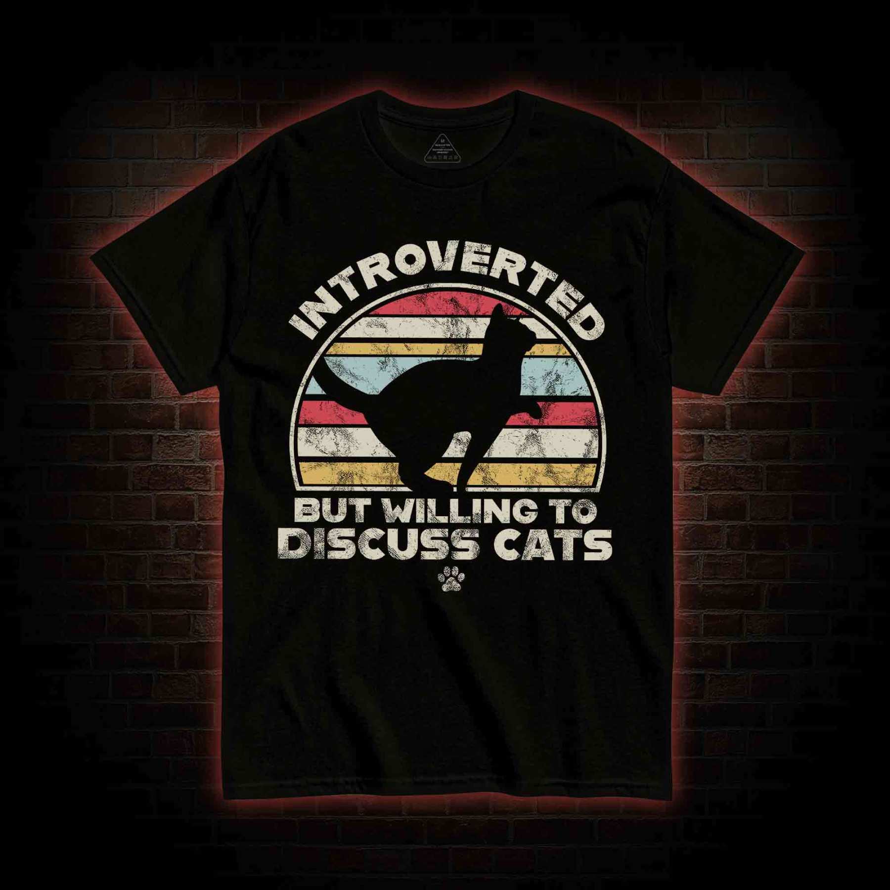 Introverted But Willing To Dicuss Cats T-shirt