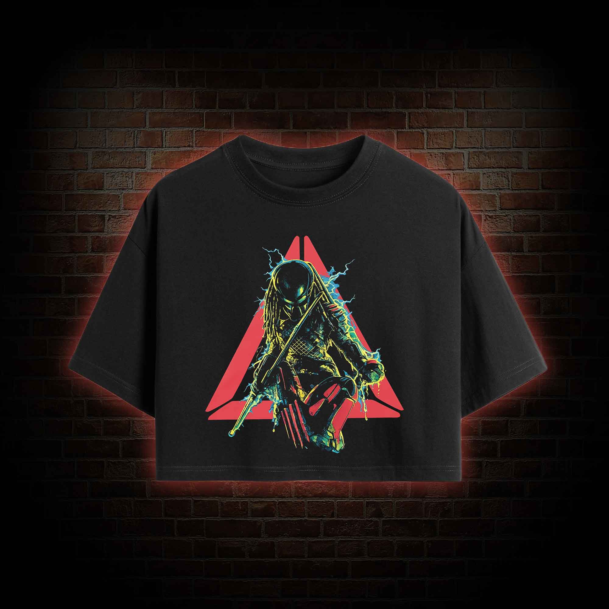 Retro Cult Alien Hunter Crop Top