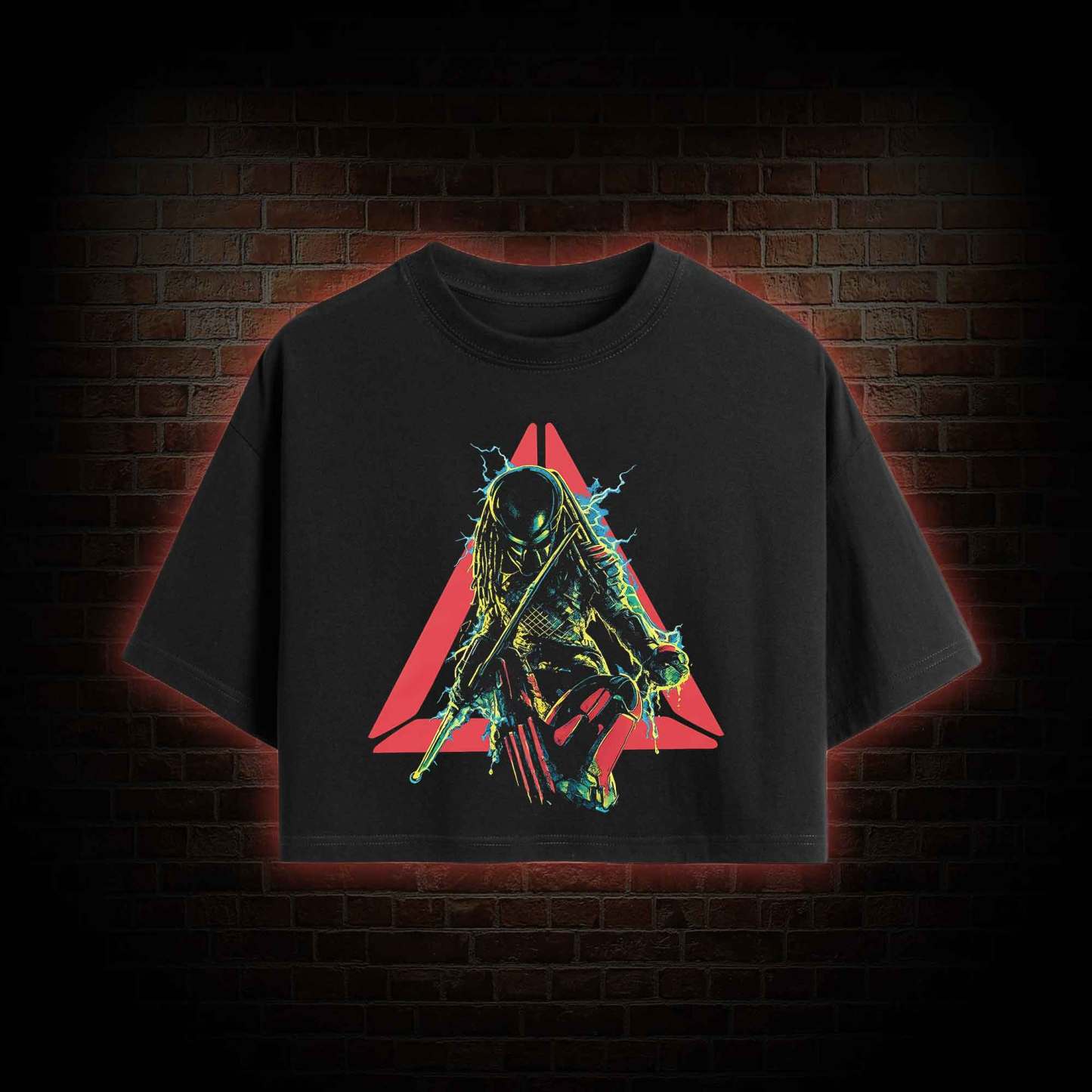 Retro Cult Alien Hunter Crop Top