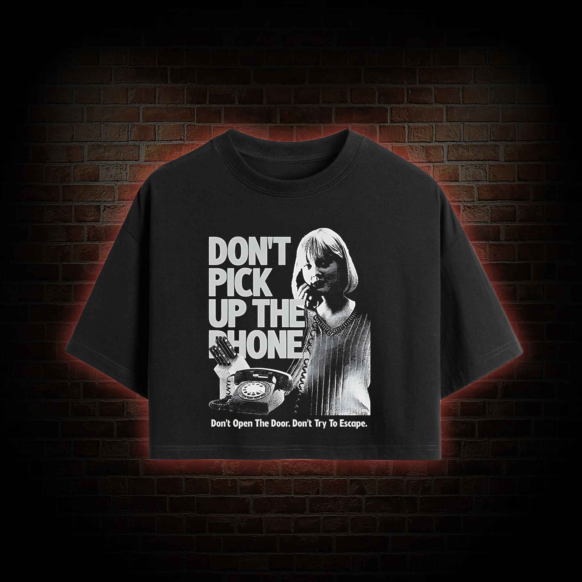 Don't Pick Up The Phone Crop Top